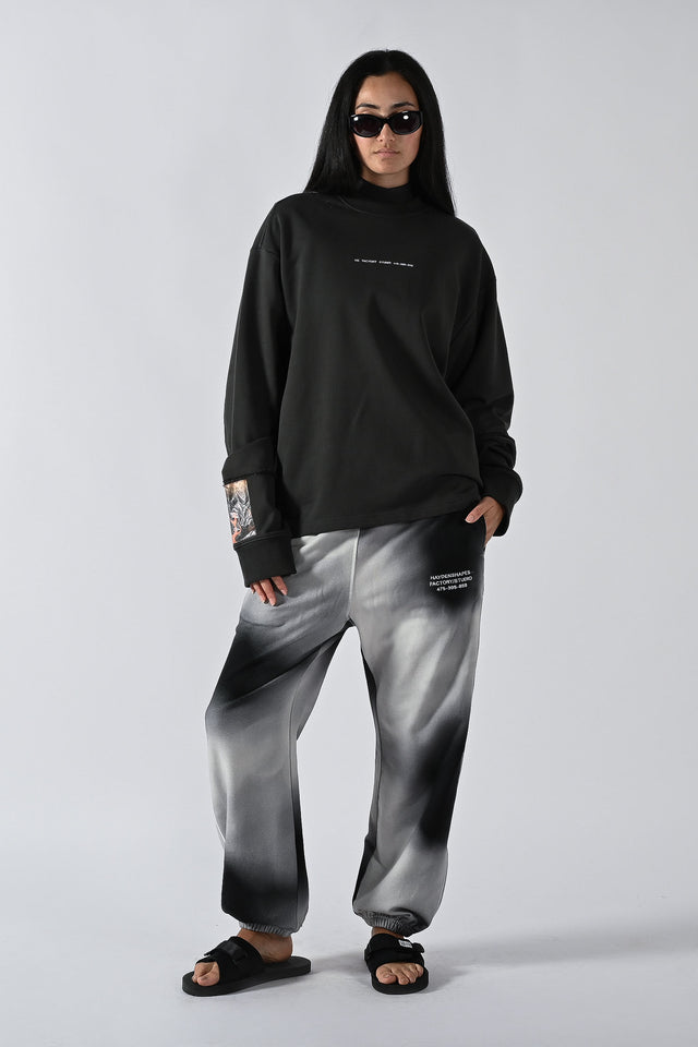 Double Up Crew Sweater - Tarmac Flame