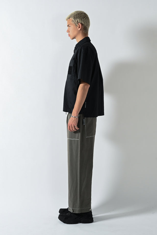 Chemise zippée Factory - Noir