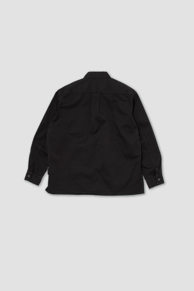 Chemise oversize concave - Noir
