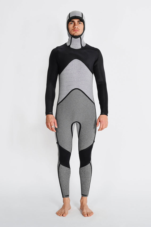 HAYDENSHAPES MENS FULLSUIT CHESTZIP 5/4MM HOOD