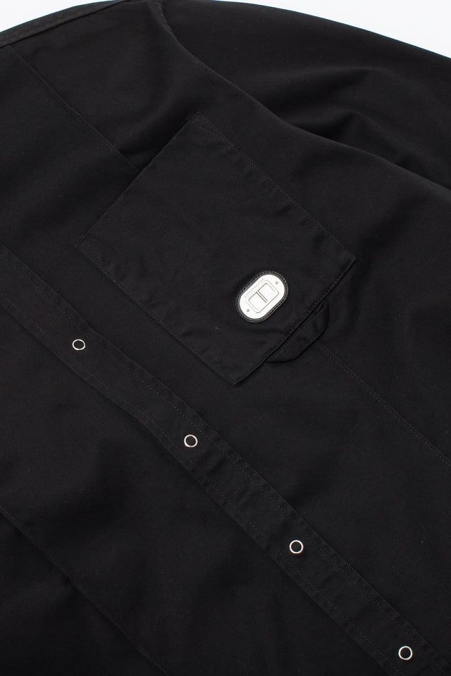 Chemise oversize concave - Noir