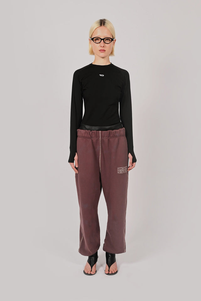 Volume Track Pants - Burgundy Unisex