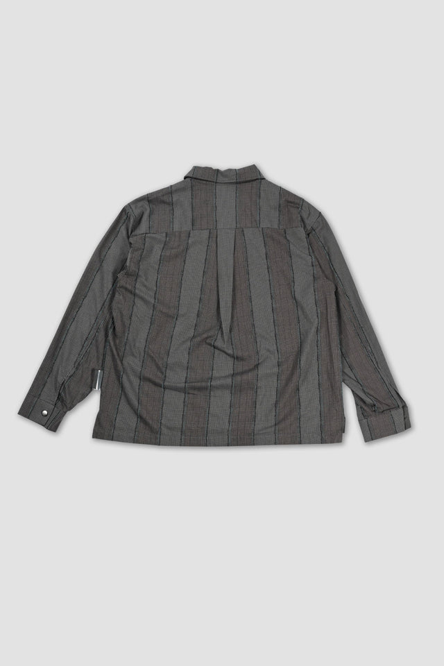 Dark Check LS Zip Shirt