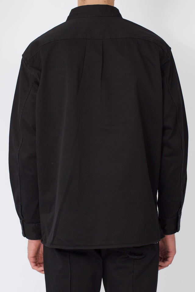 Chemise oversize concave - Noir