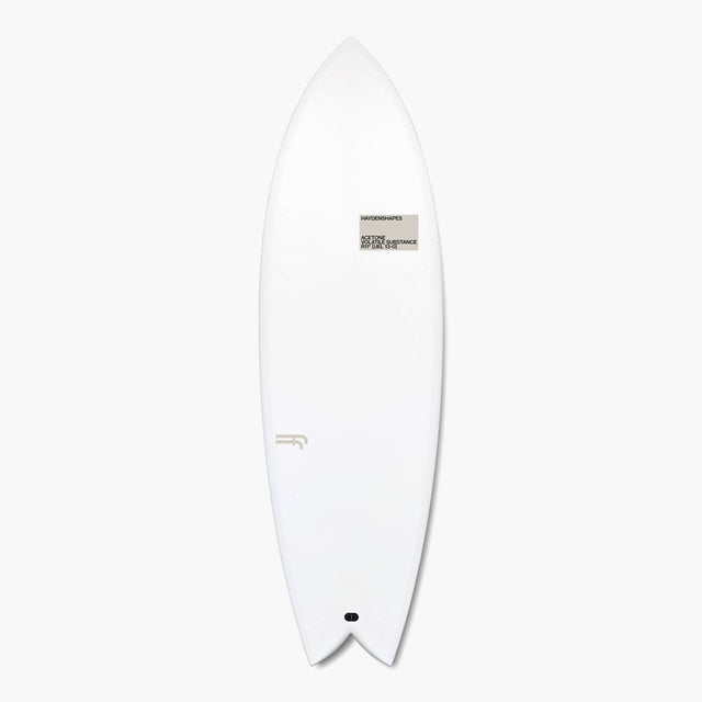 Hypto Krypto Twin FutureFlex - Acetone White / Beige Logos - Futures -  6'6"