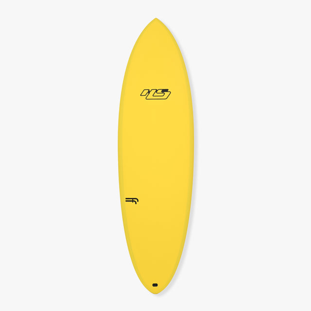 Hypto Krypto FutureFlex - Canary Yellow Grunge surfboard