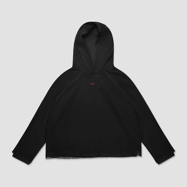 ホブズ HOBBS HAYDEN PULLOVER （BLACK） PlexusTM Mesh Layered Hooded Sweatshirt – Haydenshapes