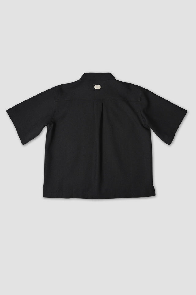 Merino Patch Zip Shirt