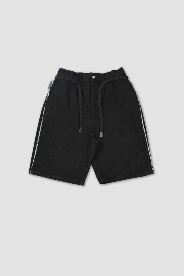 Denim Crew Shorts - Black
