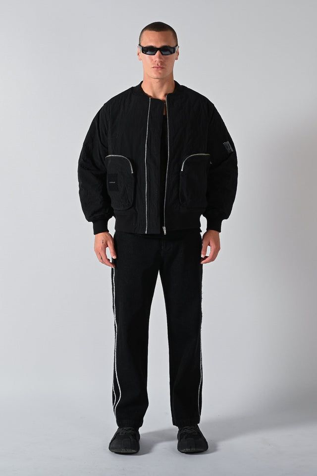 Synoptic Bomber Jacket - Black