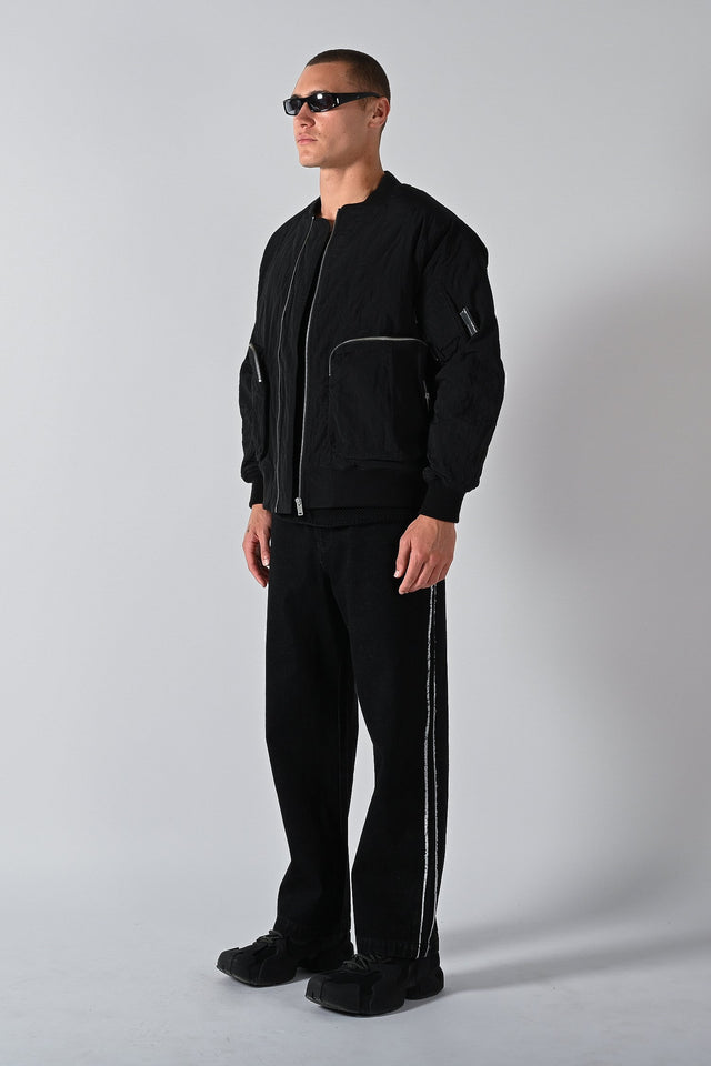 Synoptic Bomber Jacket - Black