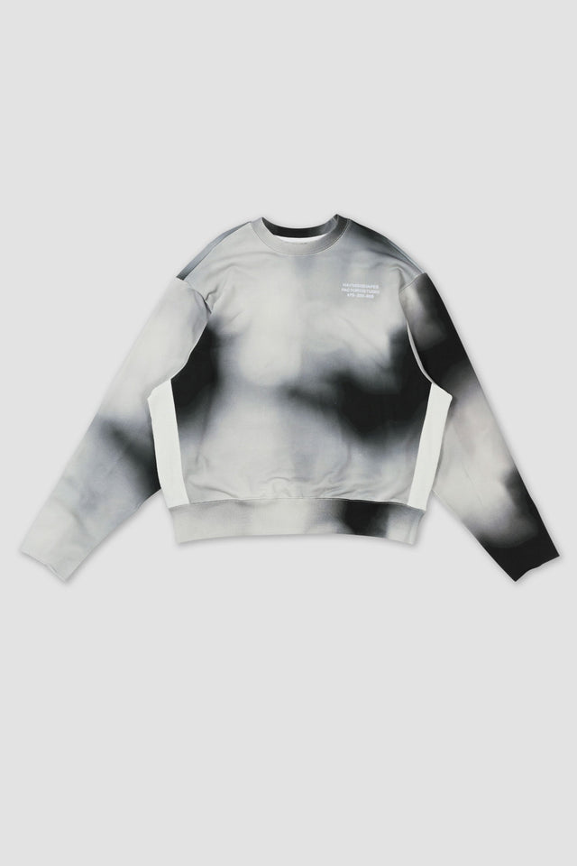 Cut Off Crew Sweater - Moonscape